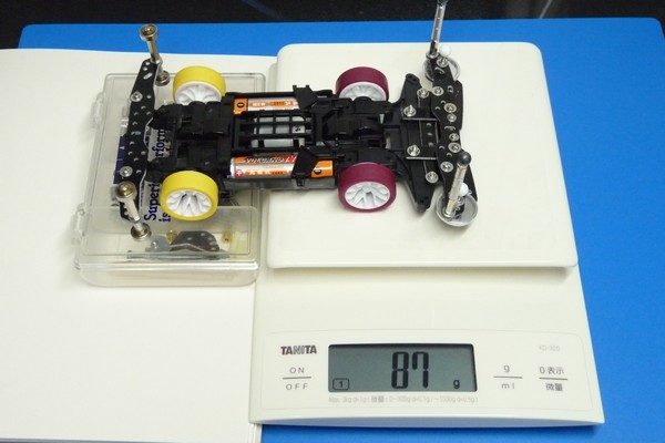 TOYz BAR☆ミニ四駆、スケール１台で前後重量配分を測定。